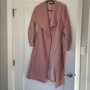 Light pink trench coat